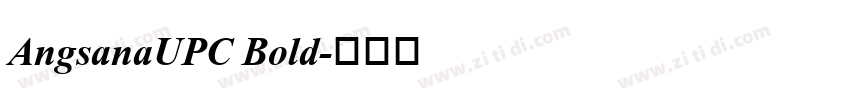 AngsanaUPC Bold字体转换